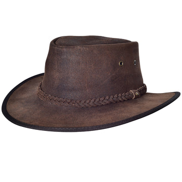Crazy Horse Cow Suede Chocolate Brown Cowboy Hat Hilason